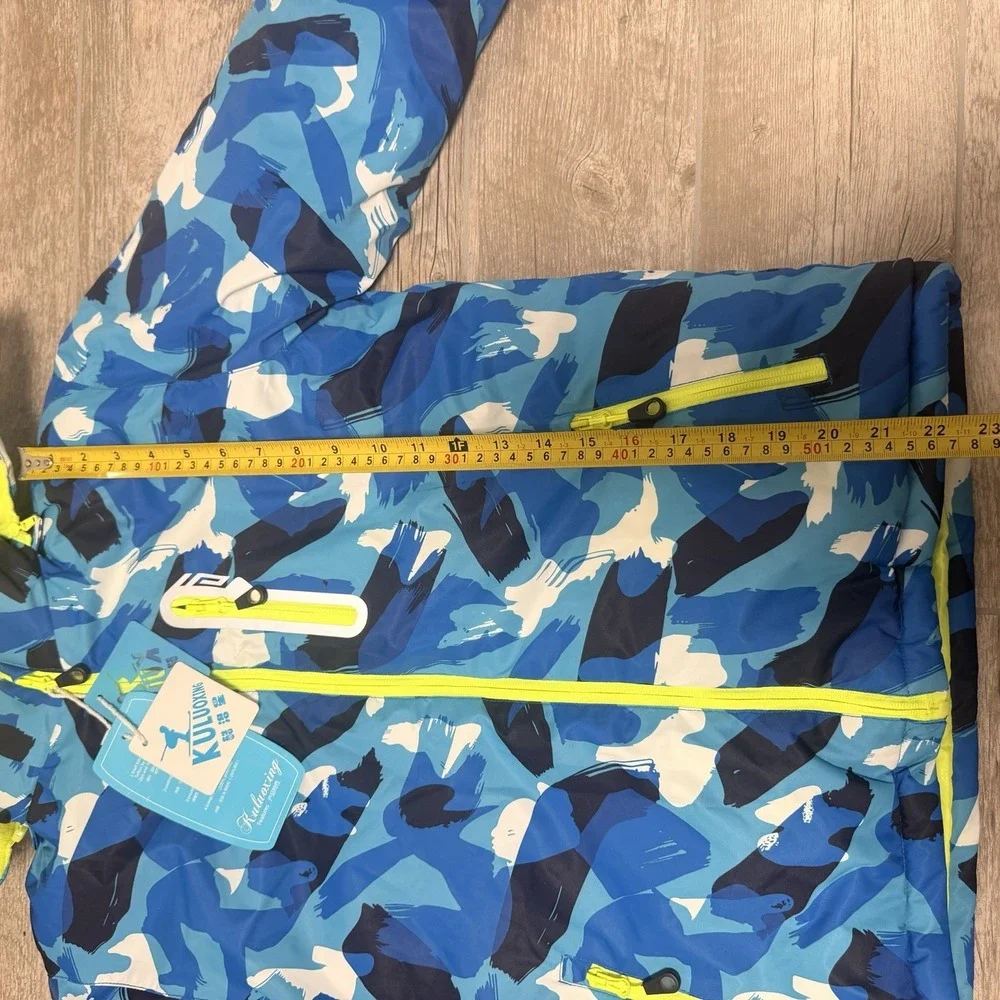 NWT Kids KULUOXING‎ ~ DOUBLE WEAR ~ COLORFUL HOODED WINT SKI JACKET ~ SIZE 14